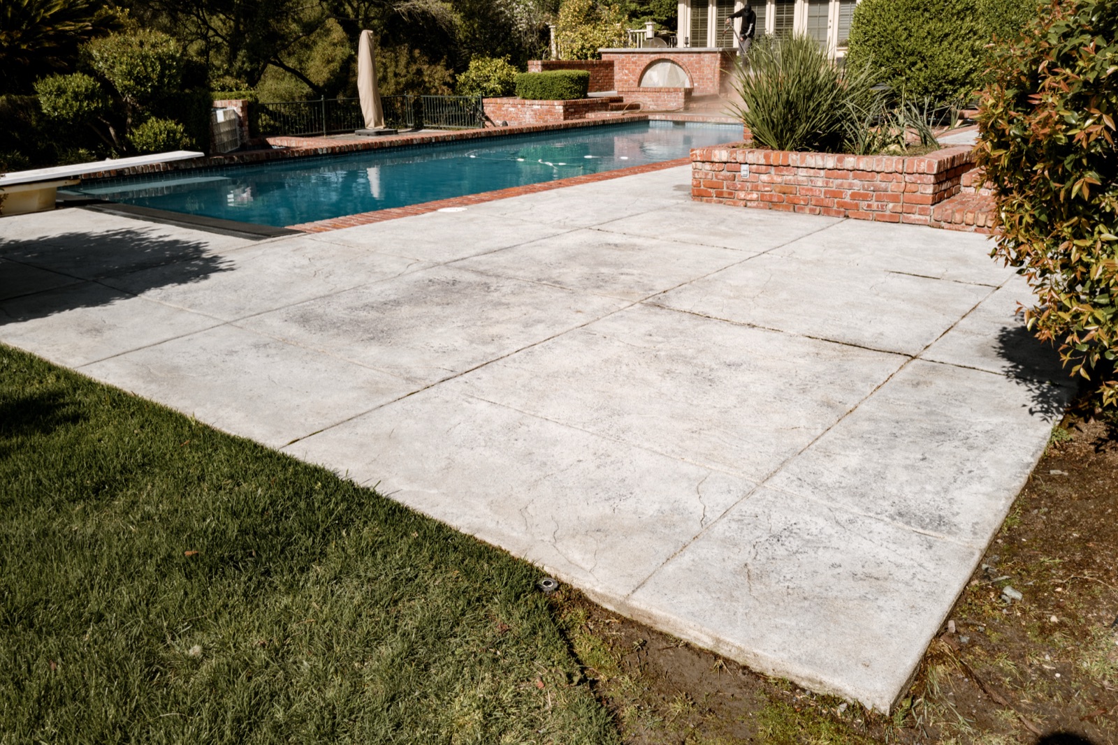 Before-and-after exterior surface restored by Scorpion Cleaning